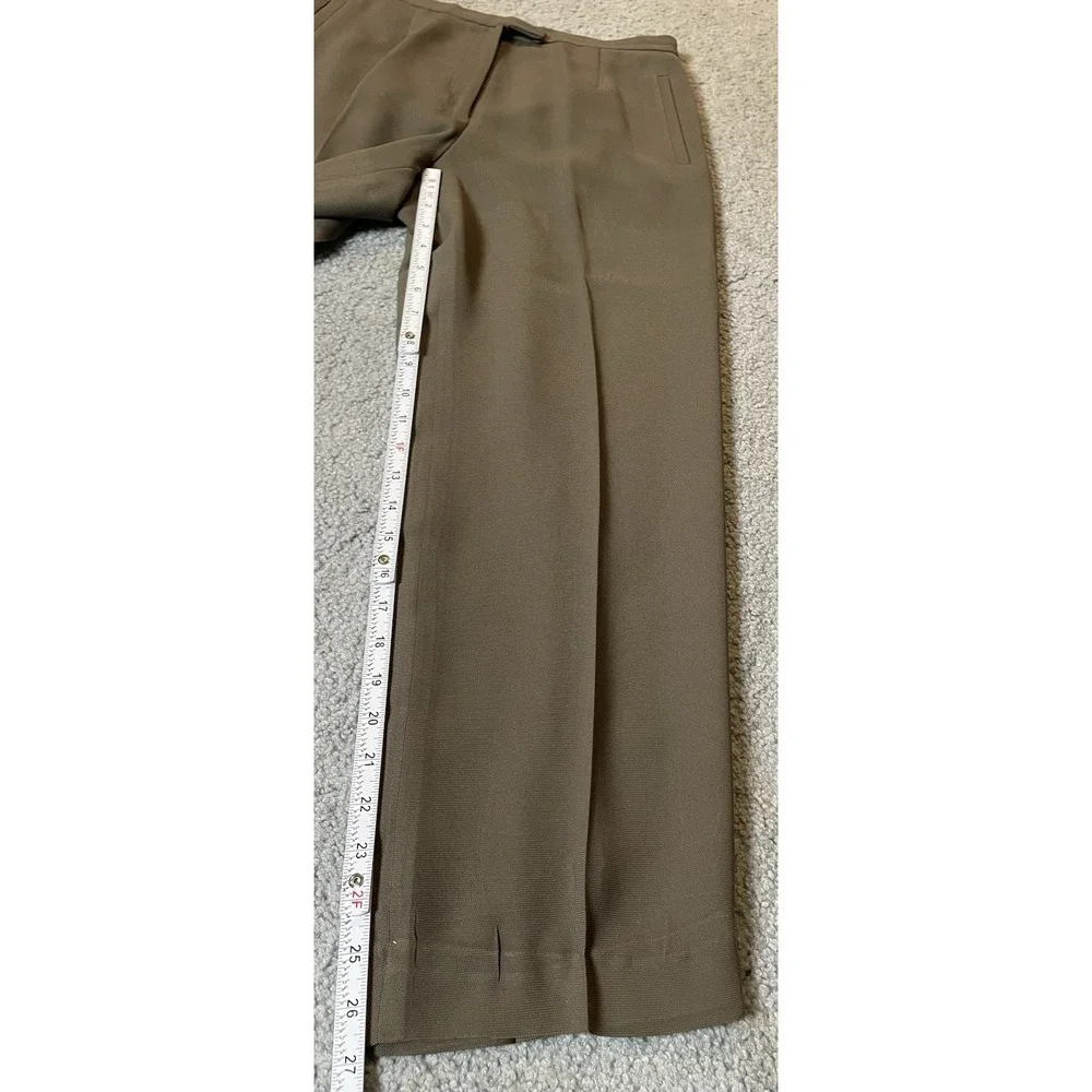 70s Rafaela 2Pc Tailored Pantsuit Womens Sz 6/8 Taupe Beige Career Business READ - Picture 13 of 16